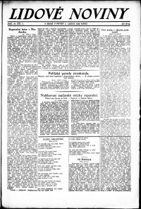 Lidov noviny z 5.1.1923, edice 1, strana 1