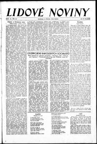 Lidov noviny z 5.2.1933, edice 2, strana 1