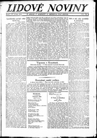 Lidov noviny z 5.3.1921, edice 1, strana 1