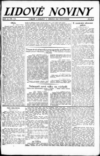 Lidov noviny z 5.3.1923, edice 2, strana 1