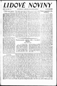 Lidov noviny z 5.3.1924, edice 2, strana 1