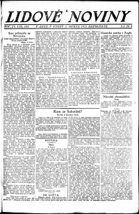 Lidov noviny z 5.4.1921, edice 1, strana 1
