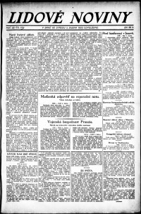 Lidov noviny z 5.4.1922, edice 2, strana 1