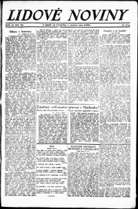 Lidov noviny z 5.4.1923, edice 1, strana 1