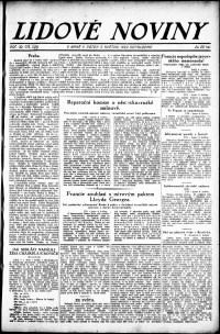 Lidov noviny z 5.5.1922, edice 2, strana 1