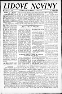 Lidov noviny z 5.5.1924, edice 2, strana 1