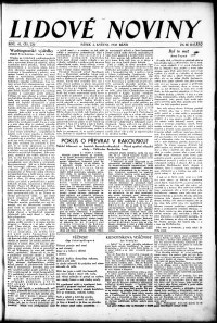 Lidov noviny z 5.5.1933, edice 1, strana 1