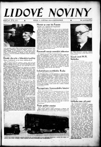 Lidov noviny z 5.5.1933, edice 2, strana 1