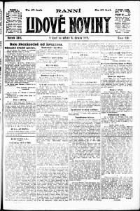 Lidov noviny z 5.6.1918, edice 1, strana 1