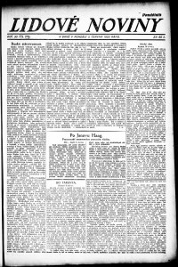 Lidov noviny z 5.6.1922, edice 1, strana 1