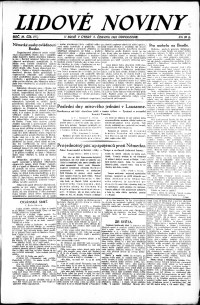 Lidov noviny z 5.6.1923, edice 2, strana 1