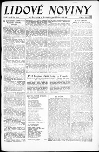 Lidov noviny z 5.6.1924, edice 1, strana 1