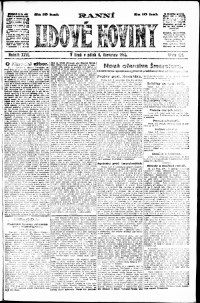 Lidov noviny z 5.7.1918, edice 1, strana 1