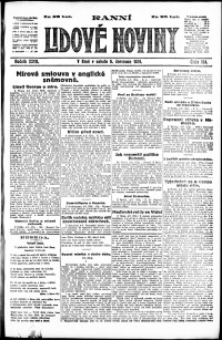 Lidov noviny z 5.7.1919, edice 1, strana 1