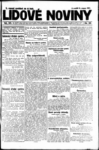 Lidov noviny z 5.8.1917, edice 2, strana 1