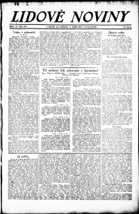 Lidov noviny z 5.9.1923, edice 2, strana 1
