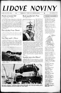 Lidov noviny z 5.9.1931, edice 2, strana 1