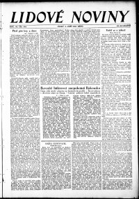 Lidov noviny z 5.9.1933, edice 1, strana 1