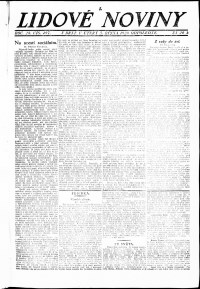Lidov noviny z 5.10.1920, edice 2, strana 1