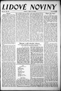 Lidov noviny z 5.10.1934, edice 1, strana 1