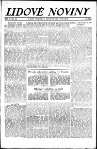 Lidov noviny z 5.11.1923, edice 2, strana 1