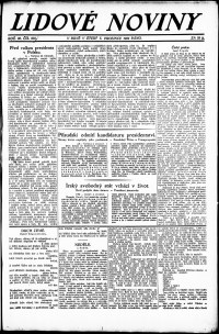 Lidov noviny z 5.12.1922, edice 1, strana 1