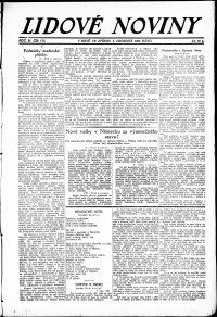 Lidov noviny z 5.12.1923, edice 1, strana 1