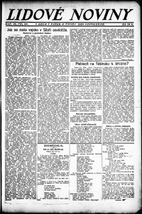 Lidov noviny z 6.2.1920, edice 2, strana 1