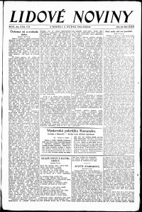 Lidov noviny z 6.4.1924, edice 1, strana 1
