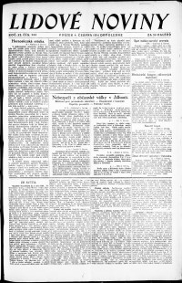 Lidov noviny z 6.6.1924, edice 2, strana 1