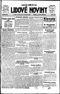 Lidov noviny z 6.7.1917, edice 1, strana 1