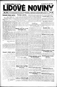 Lidov noviny z 6.9.1917, edice 2, strana 1