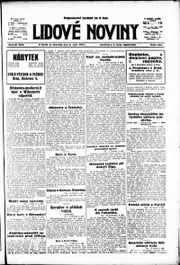 Lidov noviny z 6.9.1917, edice 3, strana 1