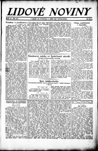 Lidov noviny z 6.9.1923, edice 2, strana 1