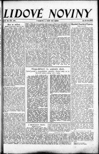 Lidov noviny z 6.9.1930, edice 1, strana 1