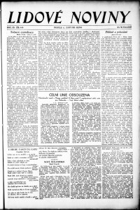 Lidov noviny z 6.9.1931, edice 1, strana 1