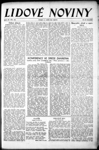 Lidov noviny z 6.9.1932, edice 1, strana 1