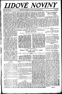 Lidov noviny z 6.10.1921, edice 2, strana 1