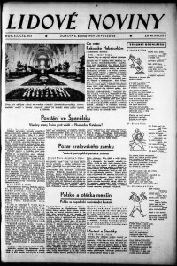Lidov noviny z 6.10.1934, edice 2, strana 1