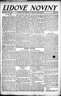 Lidov noviny z 7.1.1920, edice 1, strana 1