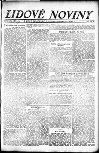 Lidov noviny z 7.1.1920, edice 2, strana 1