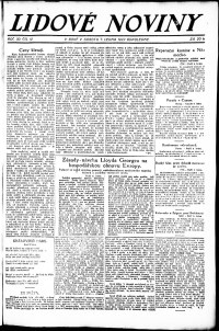 Lidov noviny z 7.1.1922, edice 2, strana 1