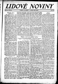 Lidov noviny z 7.2.1923, edice 1, strana 1