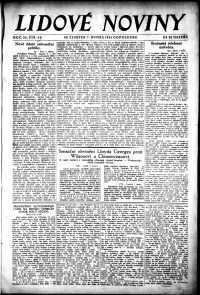 Lidov noviny z 7.2.1924, edice 2, strana 1