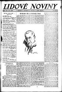 Lidov noviny z 7.3.1920, edice 1, strana 1