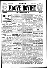 Lidov noviny z 7.4.1917, edice 1, strana 1