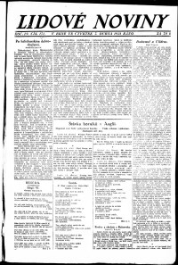 Lidov noviny z 7.4.1921, edice 1, strana 1