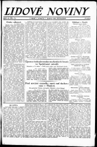 Lidov noviny z 7.4.1923, edice 2, strana 1