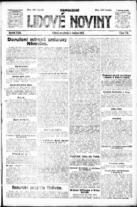 Lidov noviny z 7.5.1919, edice 2, strana 1