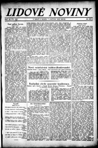 Lidov noviny z 7.5.1922, edice 1, strana 1